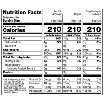 Cape Cod Kettle Cooked Potato Chips, Variety Pack, 1.5 oz, 36-count