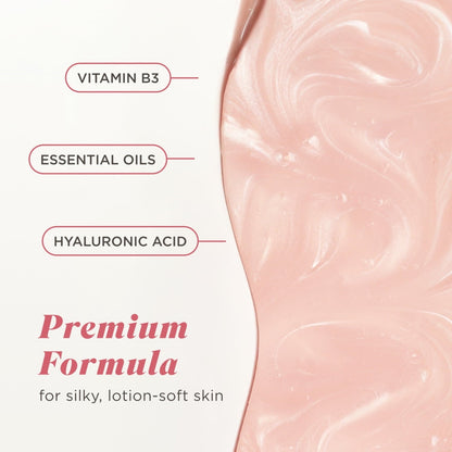 Caress Daily Silk Body Wash, Moisturizing Body Soap - Hyaluronic Acid, Vitamin B3, 20 oz
