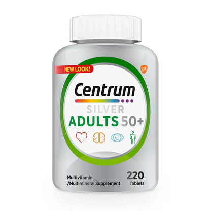Centrum Silver Adults 50 Plus Multivitamin with Vitamins C, D, and E, 125 Count