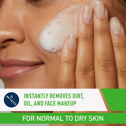CeraVe Travel Size Hydrating Cream-to-Foam Facial Cleanser for Normal to Dry Skin