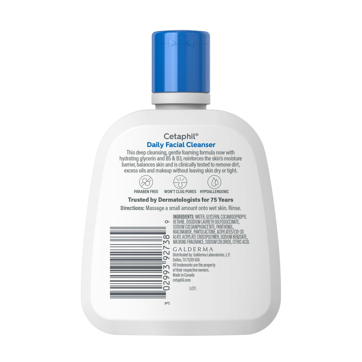 Cetaphil Daily Facial Cleanser for Sensitive, Combination to Oily Skin Cleanser