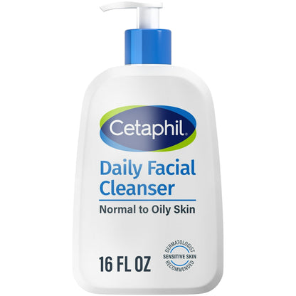 Cetaphil Daily Facial Cleanser for Sensitive, Combination to Oily Skin Cleanser