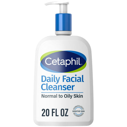Cetaphil Daily Facial Cleanser for Sensitive, Combination to Oily Skin Cleanser