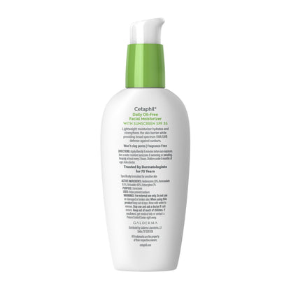 Cetaphil Daily Facial Moisturizer Lotion for Sensitive Skin Care, Broad Spectrum SPF 35, 3 fl oz