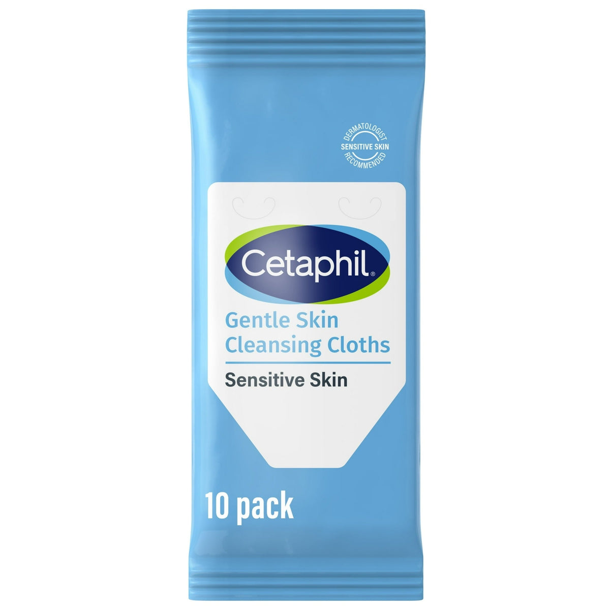 Cetaphil Gentle Skin Travel Size Facial Cleansing Cloth Wipes for Face and Body, Fragrance Free, 10 ct (3 Pack)