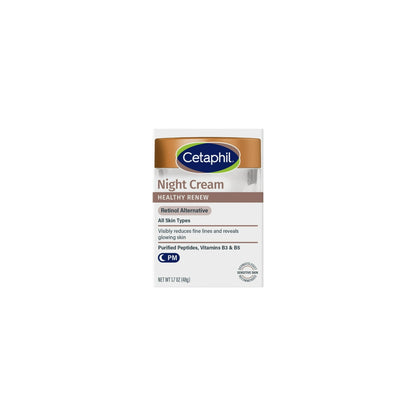 Cetaphil Healthy Renew Night Cream for Sensitive Skin with Anti-Aging, 1.7 oz