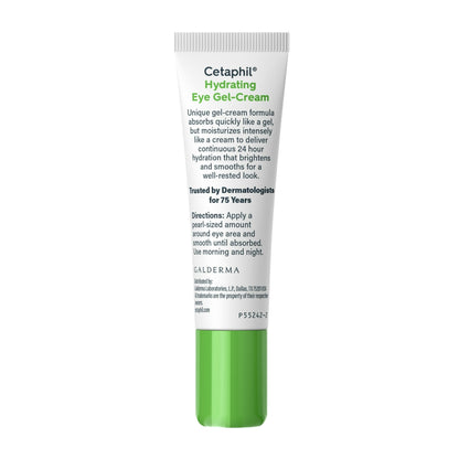 (3 PACK ) Cetaphil Daily Hydrating Eye Gel Cream for Sensitive Skin with Hyaluronic Acid, 0.5 fl oz