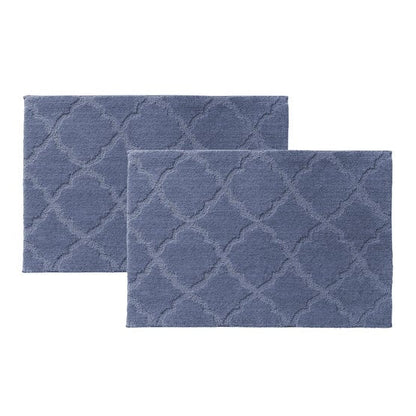 Charisma Drylon Trellis Bath Rugs, 2-pack
