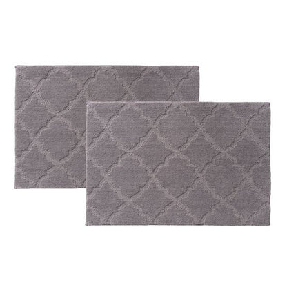 Charisma Drylon Trellis Bath Rugs, 2-pack