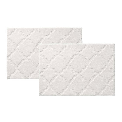 Charisma Drylon Trellis Bath Rugs, 2-pack