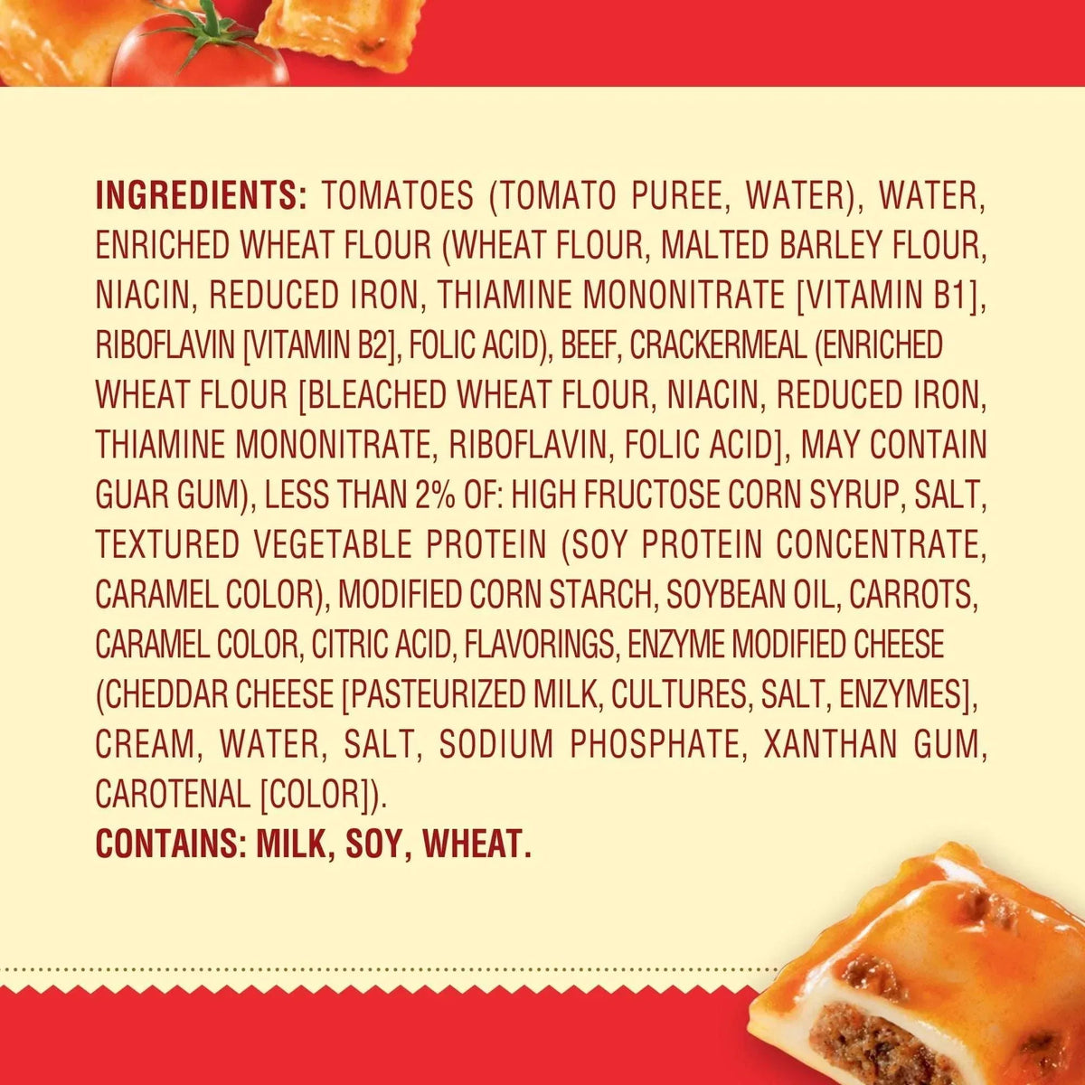 Chef Boyardee Mini Ravioli, Beef Ravioli in Pasta Sauce, Ready-to-Eat Meal, 15 oz. Can