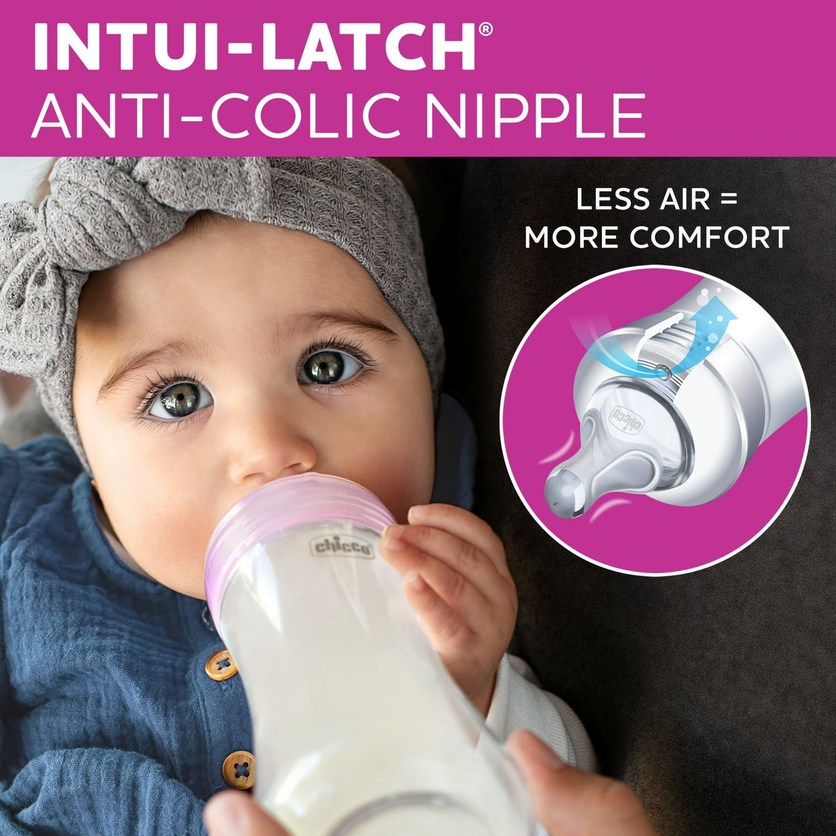 Chicco Duo Hybrid Baby Bottle, Invinci-Glass Inside/Plastic Outside, 5oz - Neutral, New