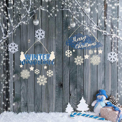 Chmadoxn 12 Pcs Wood Christmas Balls Ornaments, 3 Inch Hanging Xmas Balls for Tree Decoration, Christmas Tree Ornaments, Glittering Hanging Xmas Balls, Shatterproof Christmas Tree Decorations
