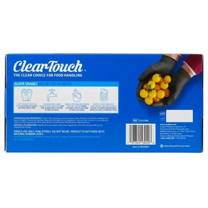 Clear-Touch Food Handling C Black, One Size, 150-count
