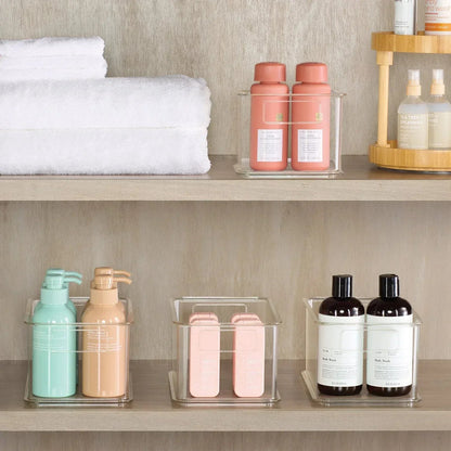 Clearly 4-Piece Clear Plastic Organizing Bin Set