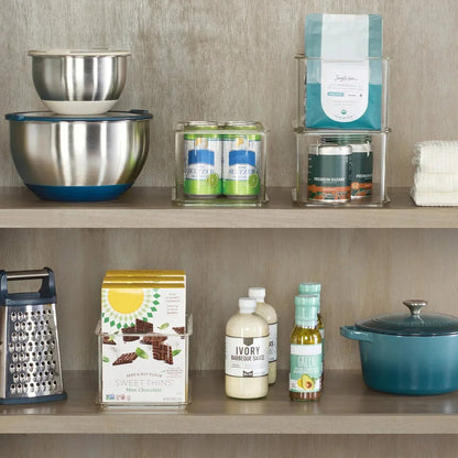 Clearly 4-Piece Clear Plastic Organizing Bin Set