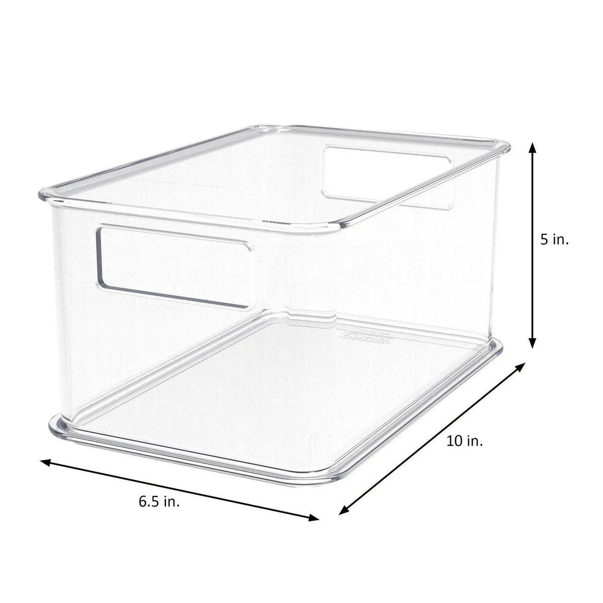 Clearly 4-Piece Clear Plastic Organizing Bin Set