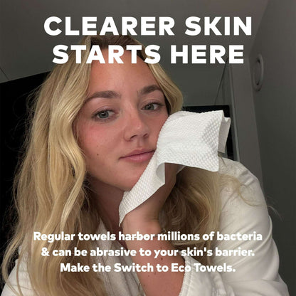The Original MakeUp Eraser Cloud Clean Eco Towels XL - 30 Count Dermatologist Tested Wipes