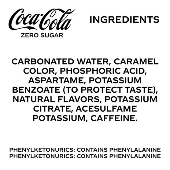 Coke Zero Sugar, 12 fl oz, 35-count