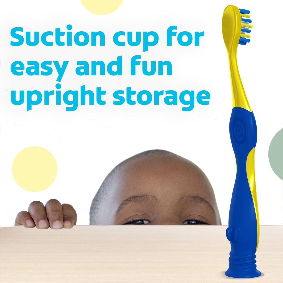 Colgate Kids Toothbrushes and Suction Cup, Extra Soft, Bluey, 2 Pack