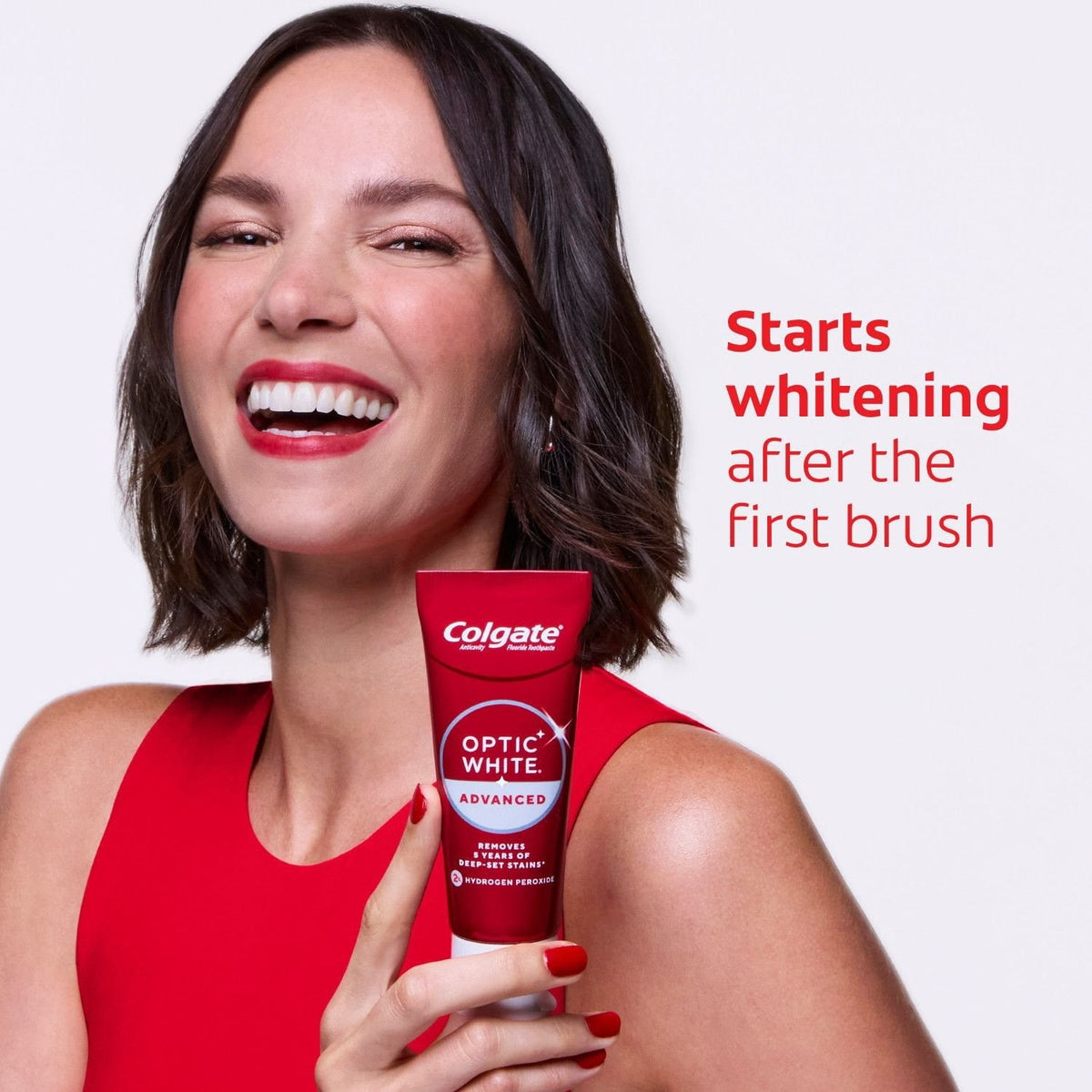 Colgate Optic White Advanced Teeth Whitening Sparkling White Toothpaste, 4.2 oz., 5 pk.