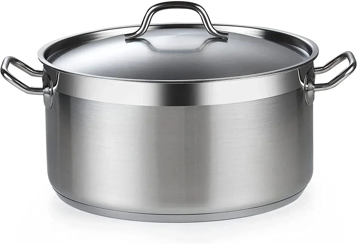 Cooks Standard Stainless Steel Dutch Oven Casserole Pot with Lid, 6-Quart Professional 18/10 Stainless Steel Stock Pot, Casuelas de Acero Inoxidables