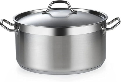 Cooks Standard Stainless Steel Dutch Oven Casserole Pot with Lid, 6-Quart Professional 18/10 Stainless Steel Stock Pot, Casuelas de Acero Inoxidables