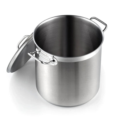 Cooks Standard Stainless Steel Dutch Oven Casserole Pot with Lid, 6-Quart Professional 18/10 Stainless Steel Stock Pot, Casuelas de Acero Inoxidables
