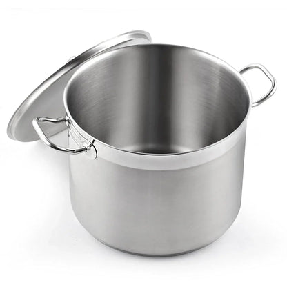 Cooks Standard Stainless Steel Dutch Oven Casserole Pot with Lid, 6-Quart Professional 18/10 Stainless Steel Stock Pot, Casuelas de Acero Inoxidables