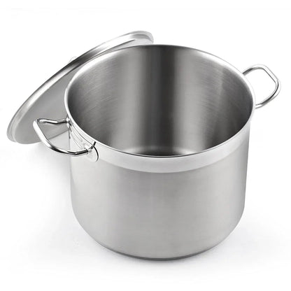Cooks Standard Stainless Steel Dutch Oven Casserole Pot with Lid, 6-Quart Professional 18/10 Stainless Steel Stock Pot, Casuelas de Acero Inoxidables