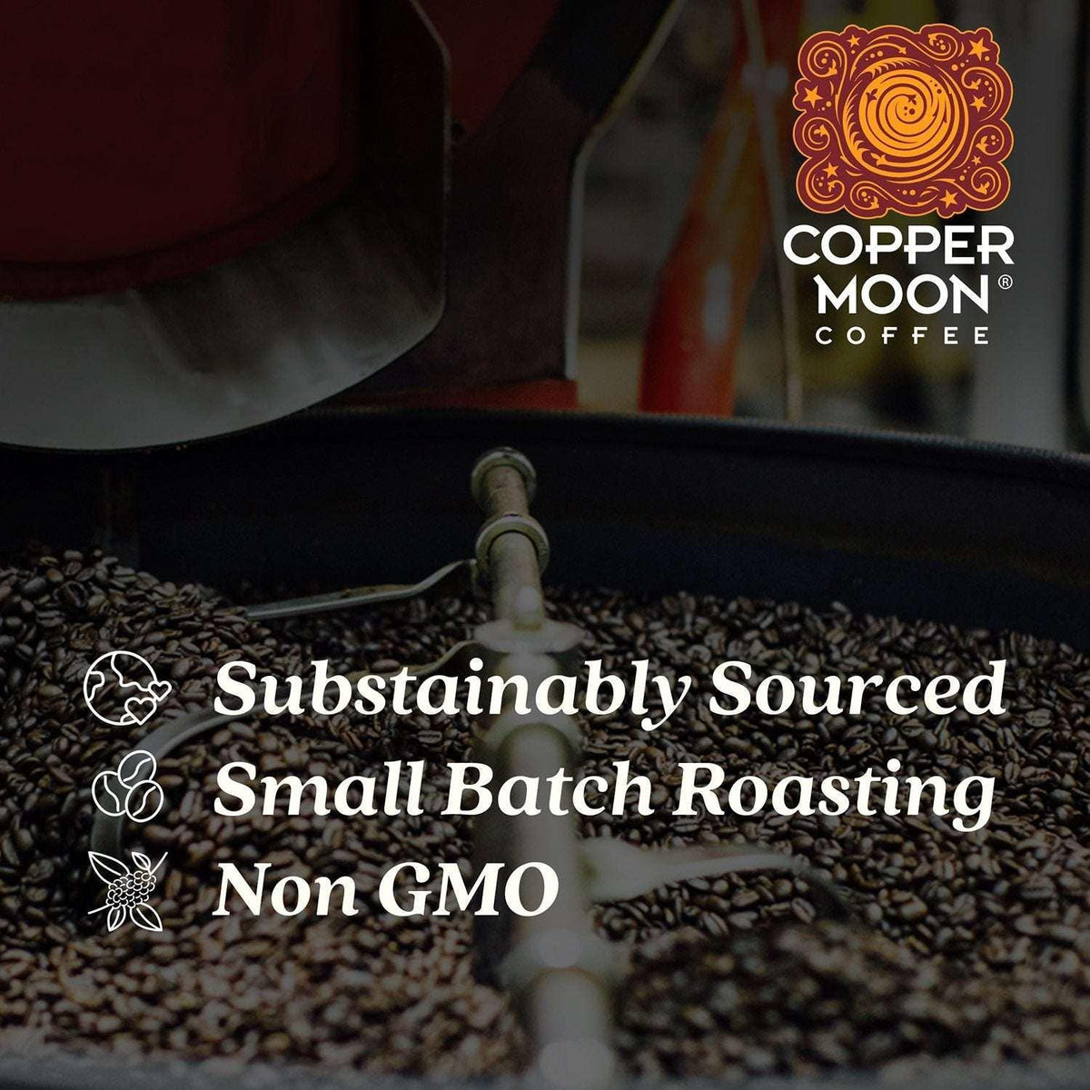 Copper Moon Coffee Light Roast Whole Bean Coffee, Ethiopian Blend, 32 oz.