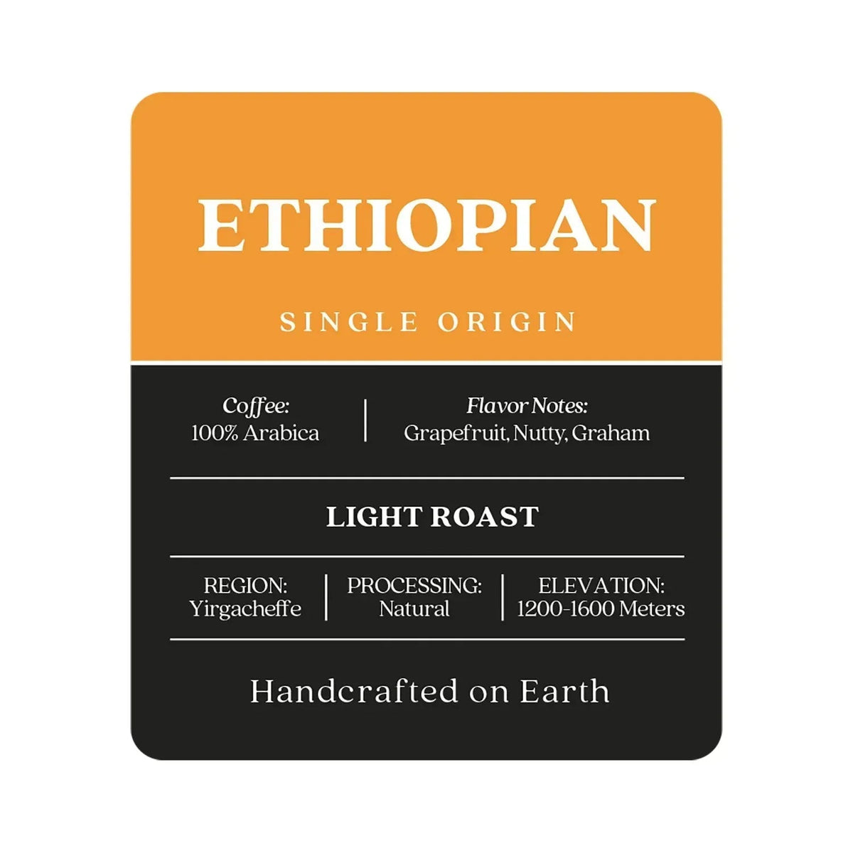 Copper Moon Coffee Light Roast Whole Bean Coffee, Ethiopian Blend, 32 oz.
