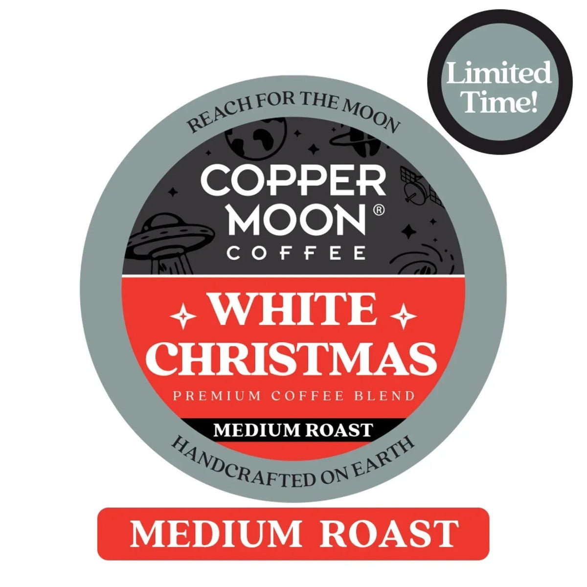 Copper Moon Coffee Medium Roast Pods, White Christmas, 36 ct.