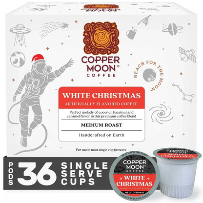Copper Moon Coffee Medium Roast Pods, White Christmas, 36 ct.