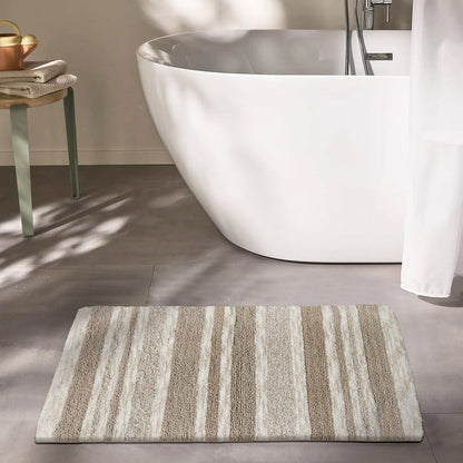 Cotton Stripe Bath Mat