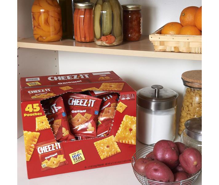 Cheez-It Crackers Baked Snacks, Original, 1.5 oz (45-pk)