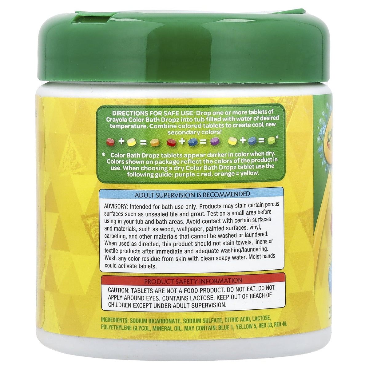 (2 pack) Crayola Bath Dropz Color, 60 Tablets, 3.59 OZ