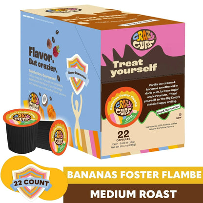 Crazy Cup Decaf Blueberry Cobbler Coffee Pods, in Recyclable Single Serve Cups For Keurig K Cups Machines, 22 Count