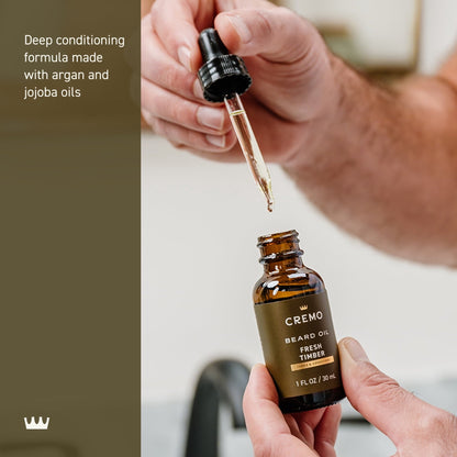 Cremo Beard Oil, Fresh Timber Scent, 1 fl oz