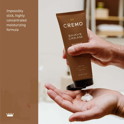 Cremo Concentrated Men's Shave Cream, Bourbon Vanilla Scent, 6 fl oz