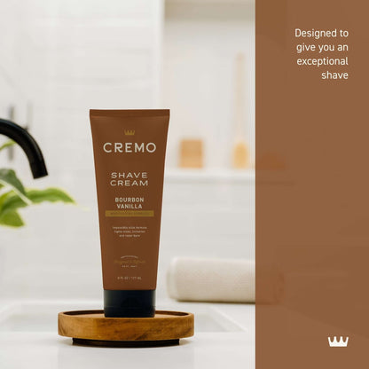 Cremo Concentrated Men's Shave Cream, Bourbon Vanilla Scent, 6 fl oz