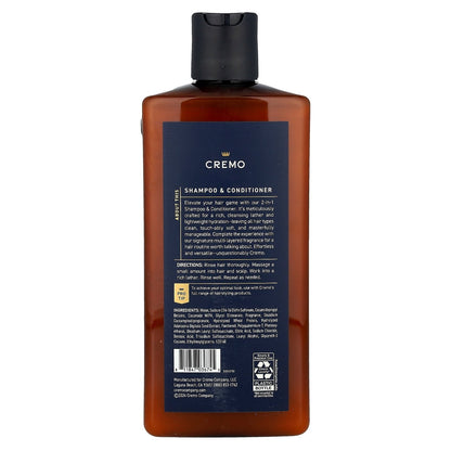Cremo Palo Santo 2-in-1 Shampoo & Conditioner, 16 Oz (PACK OF 3 )