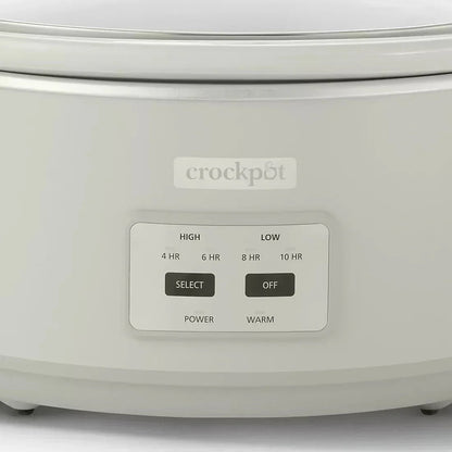 Crock-Pot 7-Qt. Cook & Carry Programmable Slow Cooker with Carry Bag - Mushroom