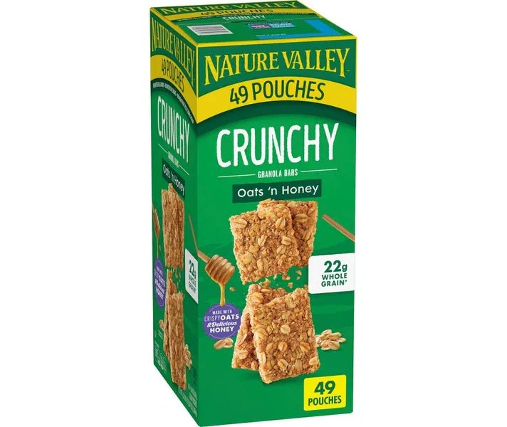 Nature Valley Crunchy Granola Bars, Oats 'n Honey, 1.49 oz (49-pk)