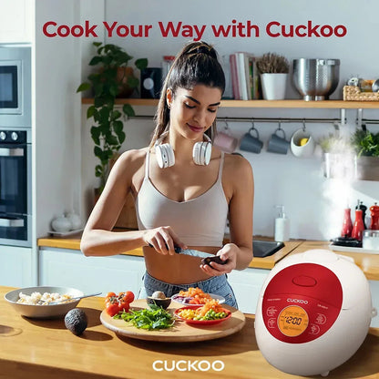 Cuckoo 3-Cup / 6-Cup Micom Rice Cooker and Warmer with Nonstick Inner Pot