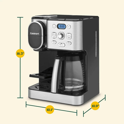 Cuisinart 2-in-1 Coffeemaker, 12 Cup Capacity, Single Serve, Hot or Iced
