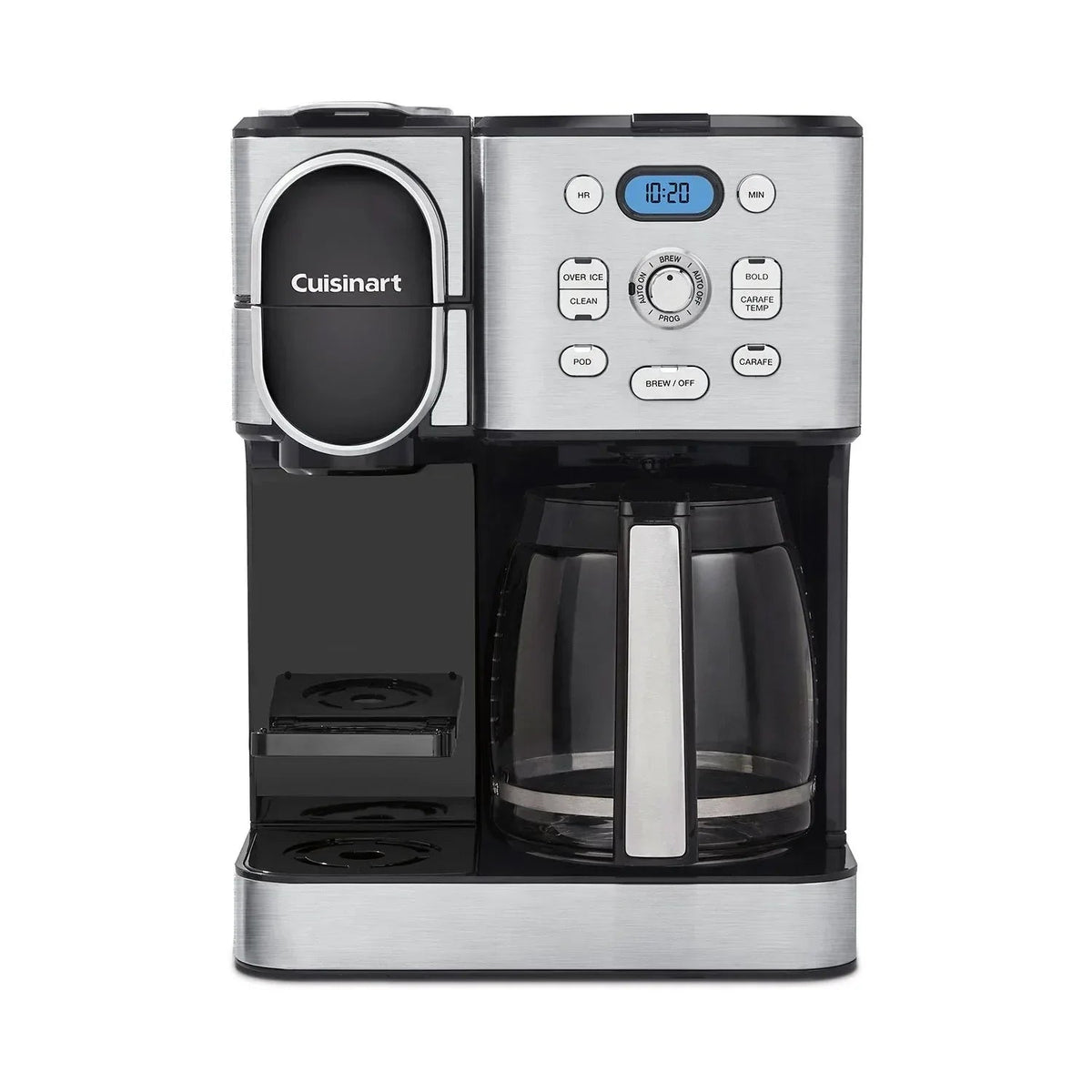 Cuisinart 2-in-1 Coffeemaker, 12 Cup Capacity, Single Serve, Hot or Iced
