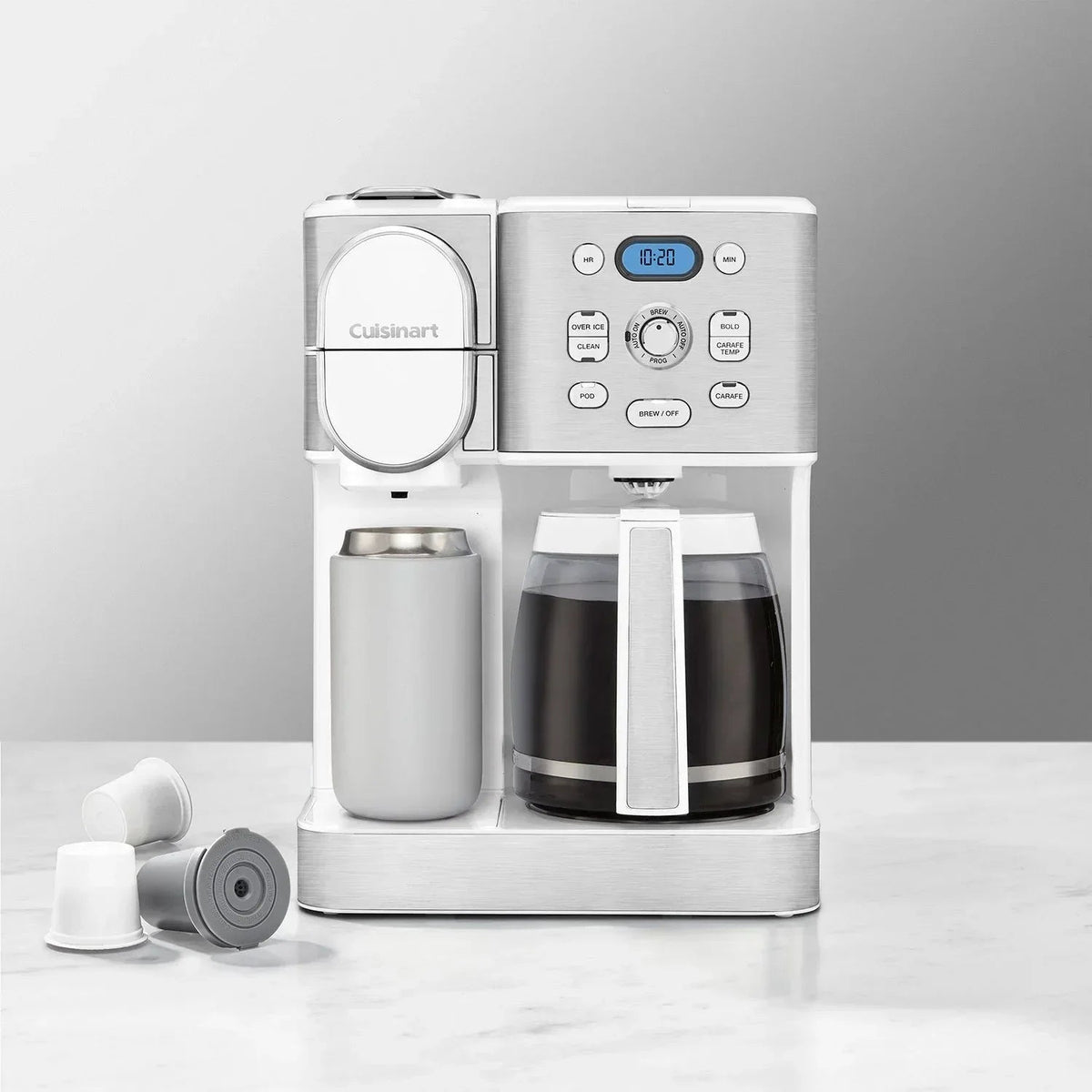 Cuisinart 2-in-1 Coffeemaker, 12 Cup Capacity, Single Serve, Hot or Iced