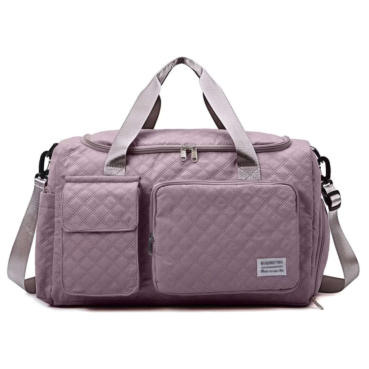 DAKIMOE Travel Duffle Bag for Women Men, Weekender Bags Carry on Gym Bag with Wet Pocket/Adjustable Strap/Shoe Compartment, Foldable Waterproof Overnight Tote Bag for Plane Sports Dance, Black