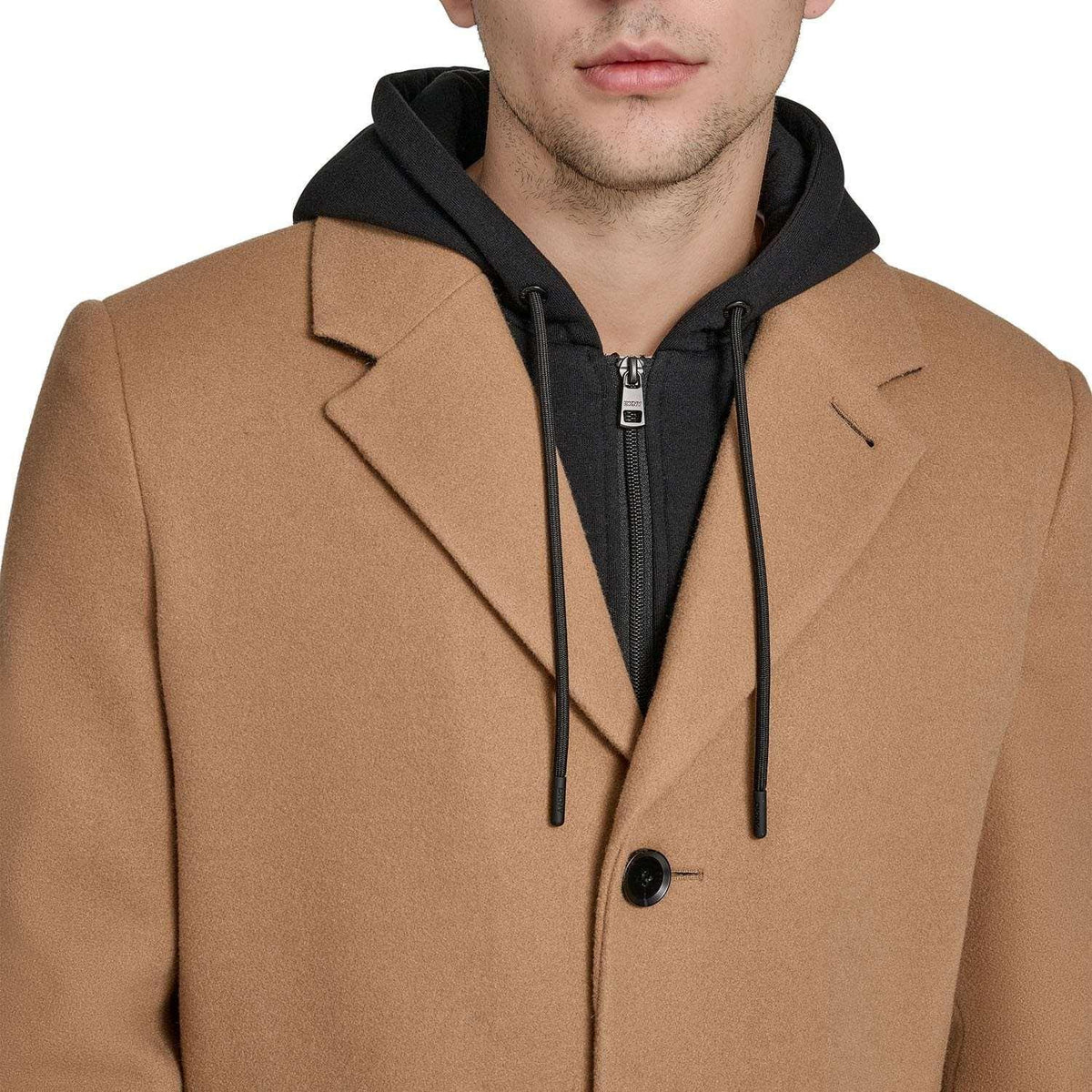 DKNY Men's Hooded Coat